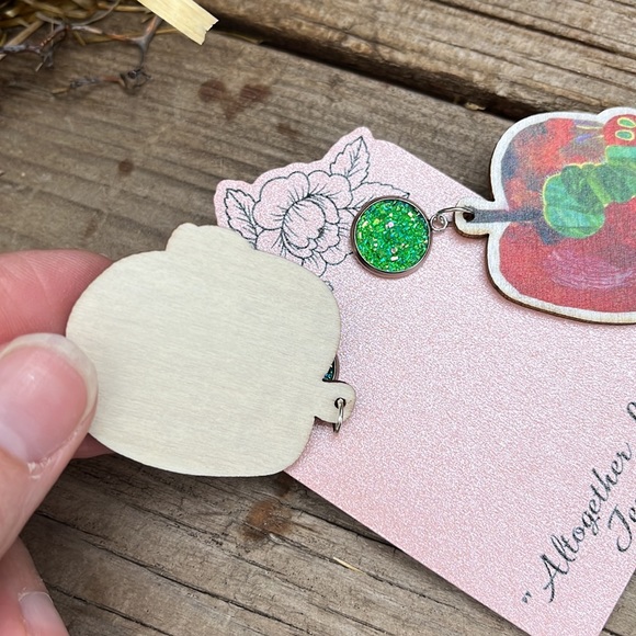 Eric Carle Book Character Earrings/ Teacher Earrings - Picture 11 of 12